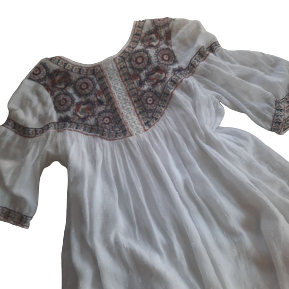 ZARA PLUMETIS EMBROIDERED DRESS - Picture 7 of 15